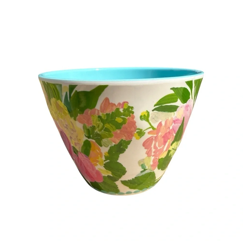 Anthropologie x Lulie Wallace Floral Melamine Bowl Set of 3 Cottagecore Garden
